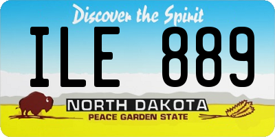 ND license plate ILE889
