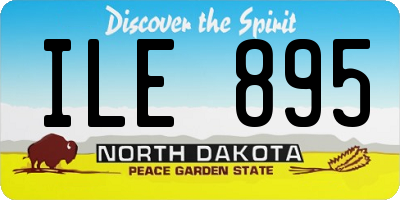 ND license plate ILE895