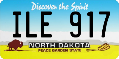 ND license plate ILE917