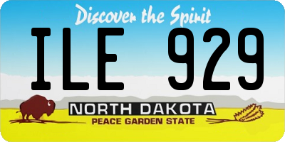 ND license plate ILE929