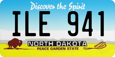 ND license plate ILE941