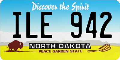 ND license plate ILE942