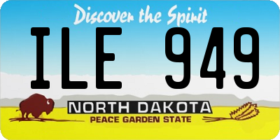 ND license plate ILE949