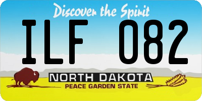 ND license plate ILF082