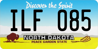 ND license plate ILF085
