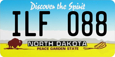 ND license plate ILF088