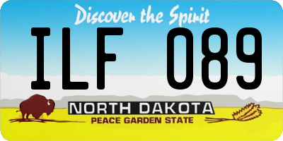 ND license plate ILF089