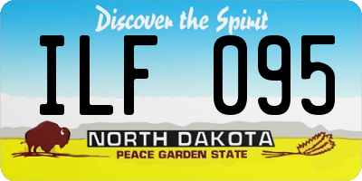 ND license plate ILF095