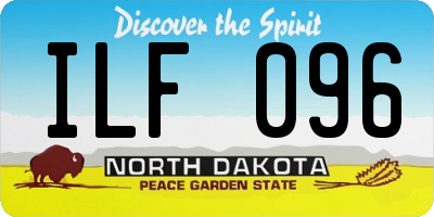 ND license plate ILF096