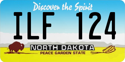 ND license plate ILF124
