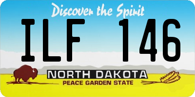 ND license plate ILF146