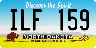 ND license plate ILF159