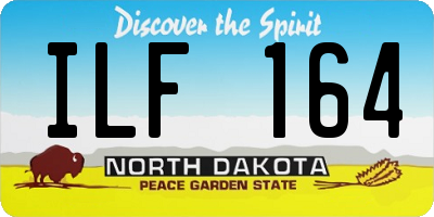ND license plate ILF164