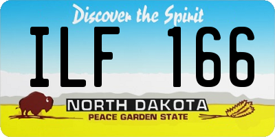 ND license plate ILF166