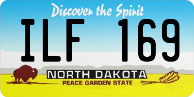 ND license plate ILF169