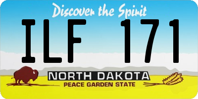 ND license plate ILF171