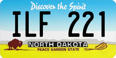 ND license plate ILF221