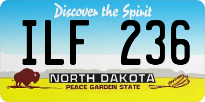 ND license plate ILF236