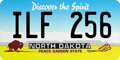 ND license plate ILF256