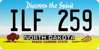 ND license plate ILF259