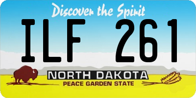 ND license plate ILF261