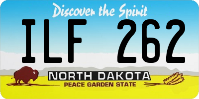 ND license plate ILF262