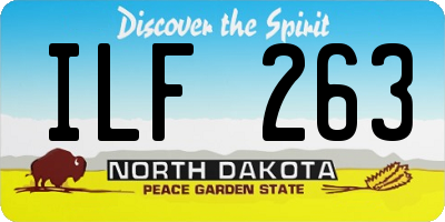 ND license plate ILF263