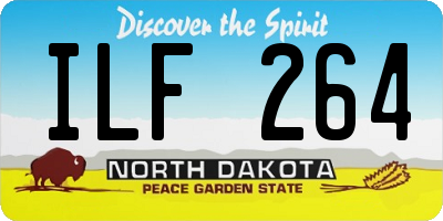 ND license plate ILF264