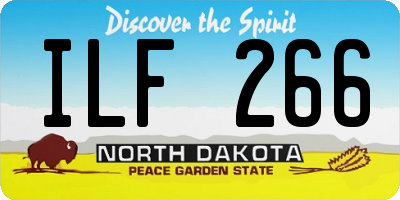ND license plate ILF266