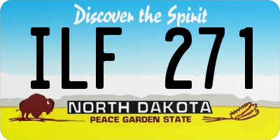 ND license plate ILF271