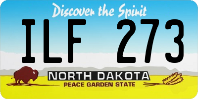 ND license plate ILF273