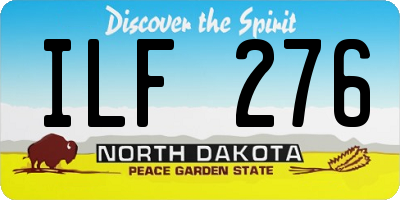 ND license plate ILF276