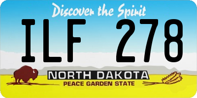 ND license plate ILF278