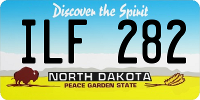ND license plate ILF282