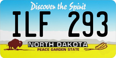 ND license plate ILF293