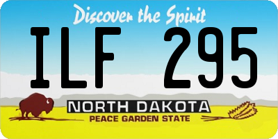 ND license plate ILF295