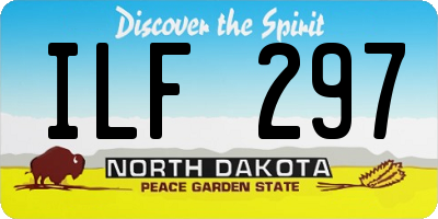 ND license plate ILF297