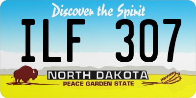 ND license plate ILF307