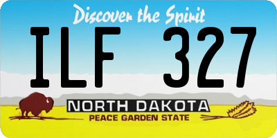 ND license plate ILF327