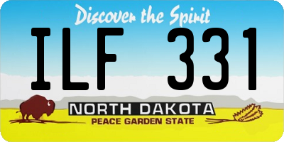 ND license plate ILF331