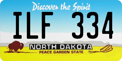 ND license plate ILF334