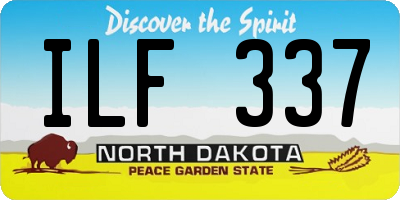 ND license plate ILF337