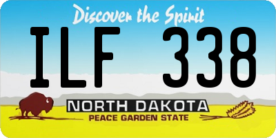 ND license plate ILF338
