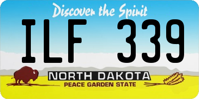 ND license plate ILF339