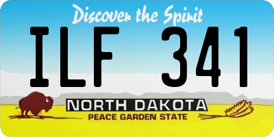 ND license plate ILF341