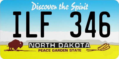 ND license plate ILF346