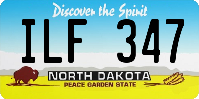 ND license plate ILF347