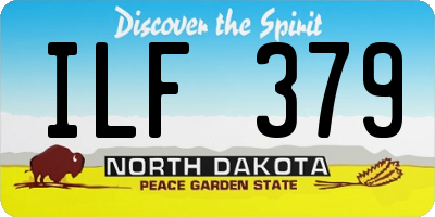 ND license plate ILF379