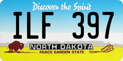ND license plate ILF397