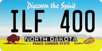 ND license plate ILF400